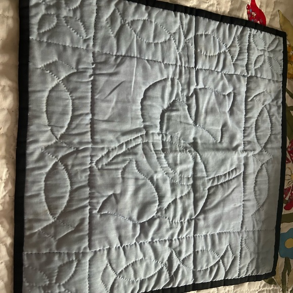 Tulips quilted wall hanging tulips purple green - Picture 5 of 10